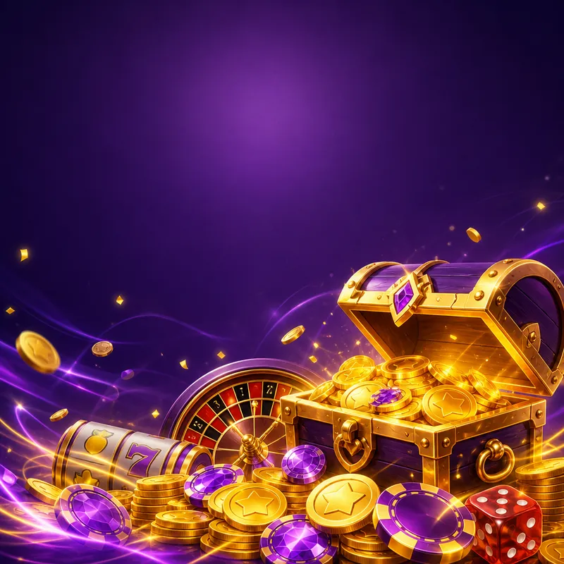 Create a premium square promotional card background illustration for an online social casino brand called "Jalla Casino".


