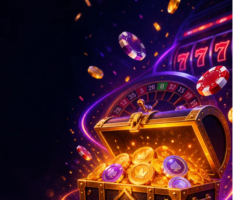 Create a square premium promotional card illustration for an online social casino brand called "Jalla Casino".
Format: 800×8